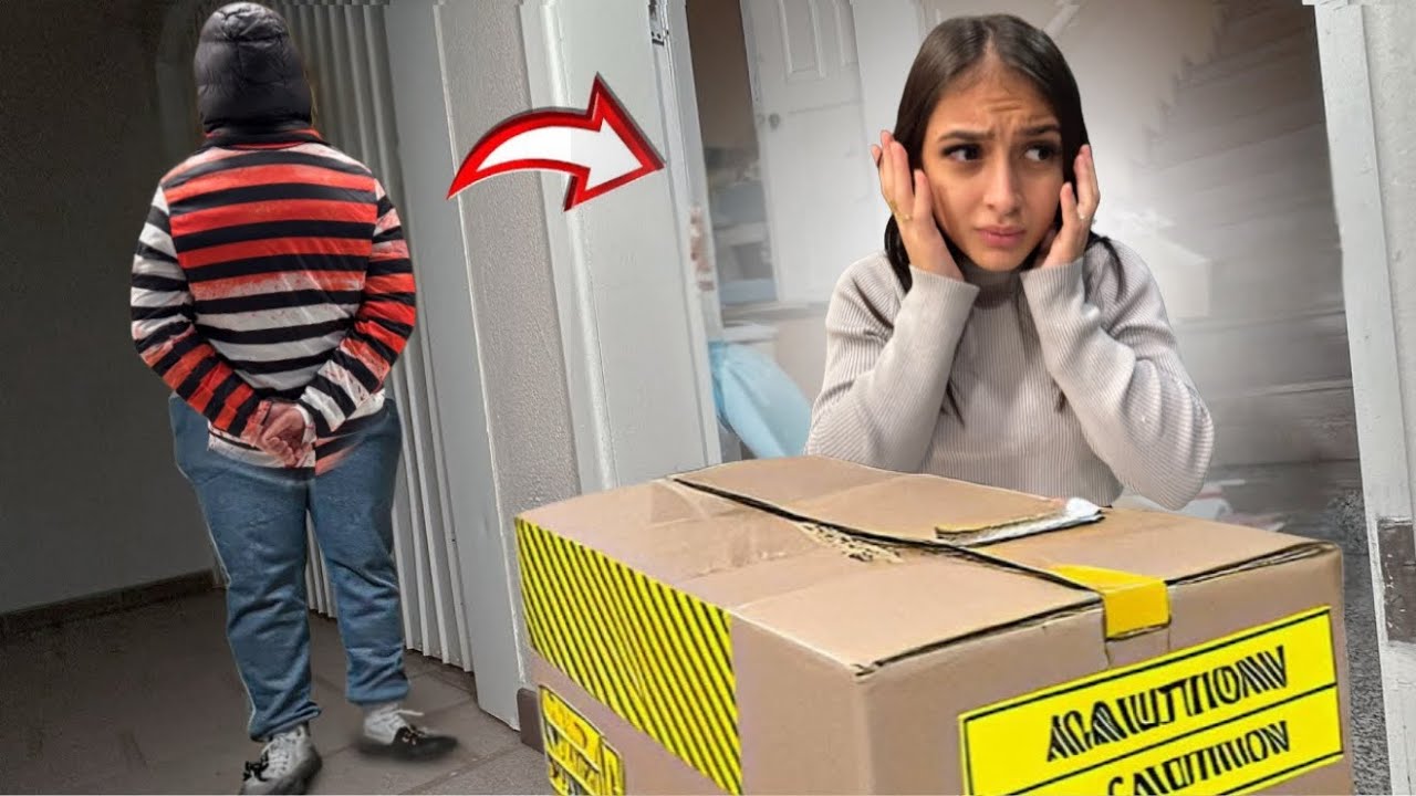 O STALKER DEIXOU UMA CAIXA MISTERIOSO NA NOSSA PORTA! 😱📦