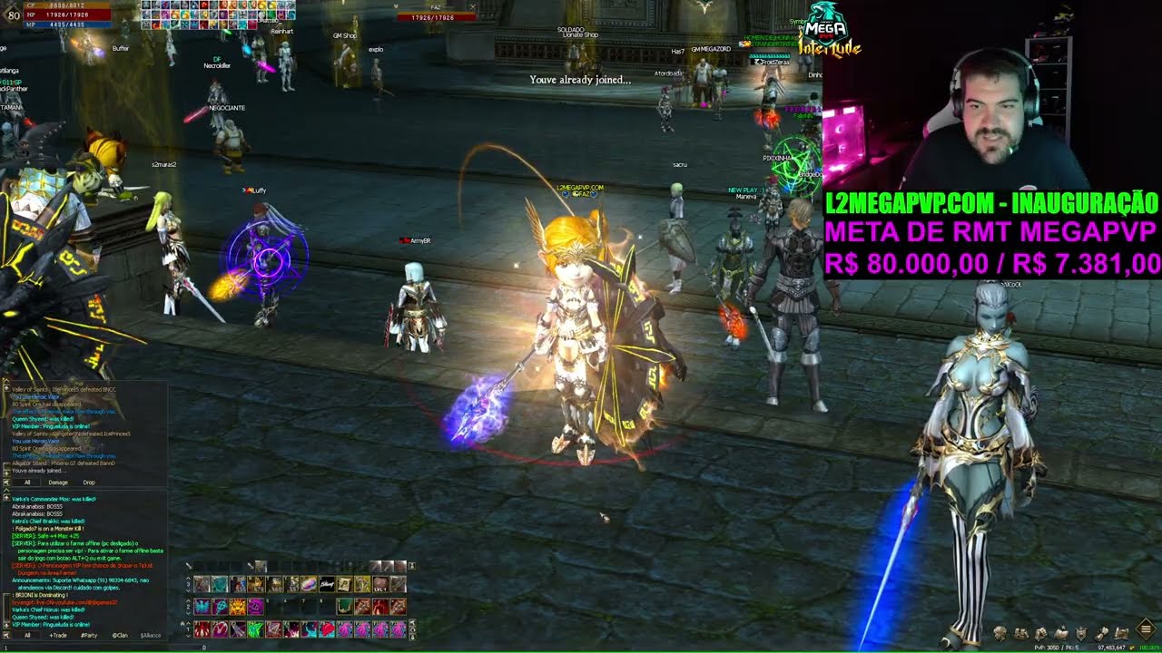 LINEAGE 2 - VESPER ESTÁ DE GRAÇA!!! - MEGAPVP INTERLUDE 200X