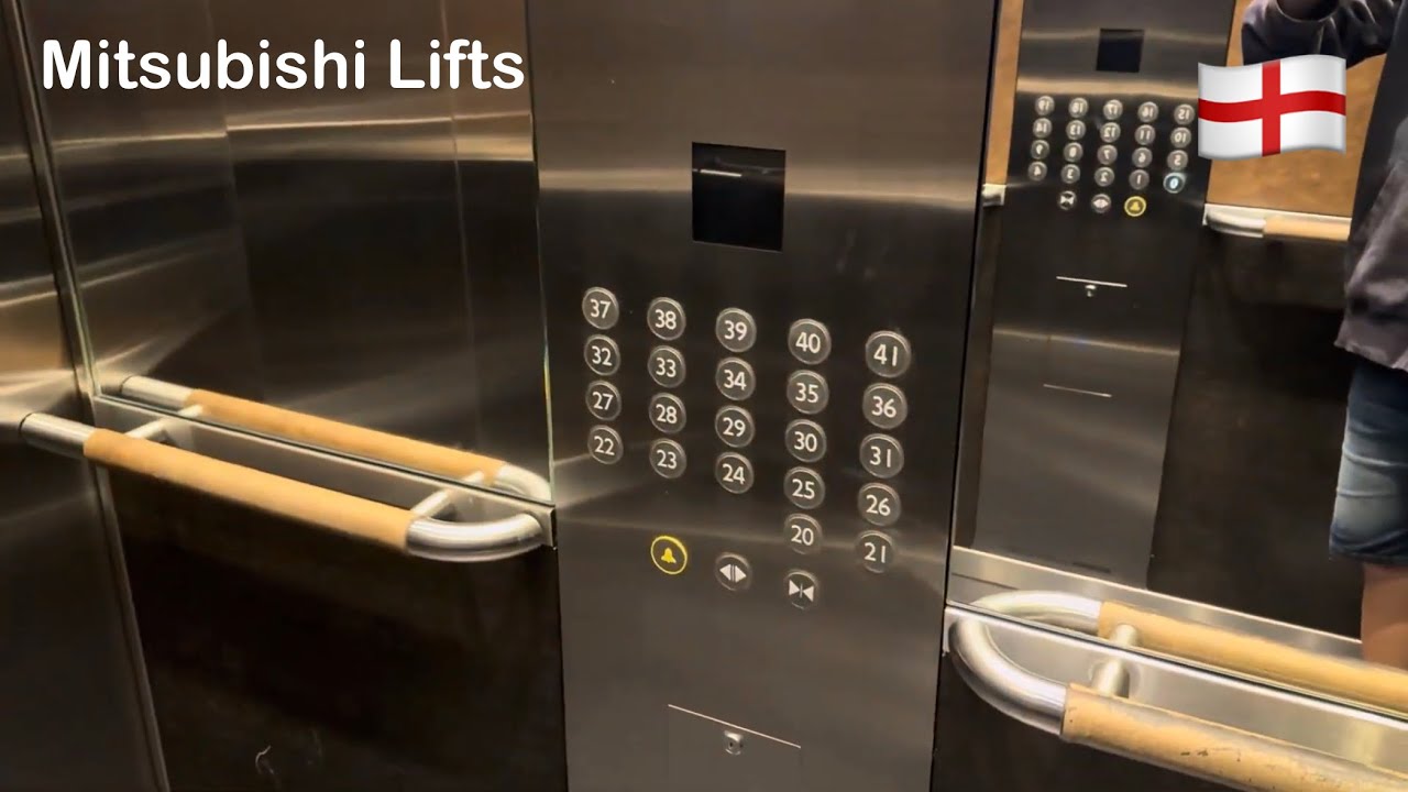 3.5 m/s Mitsubishi Lifts - Charrington Tower Apartments In London, England 