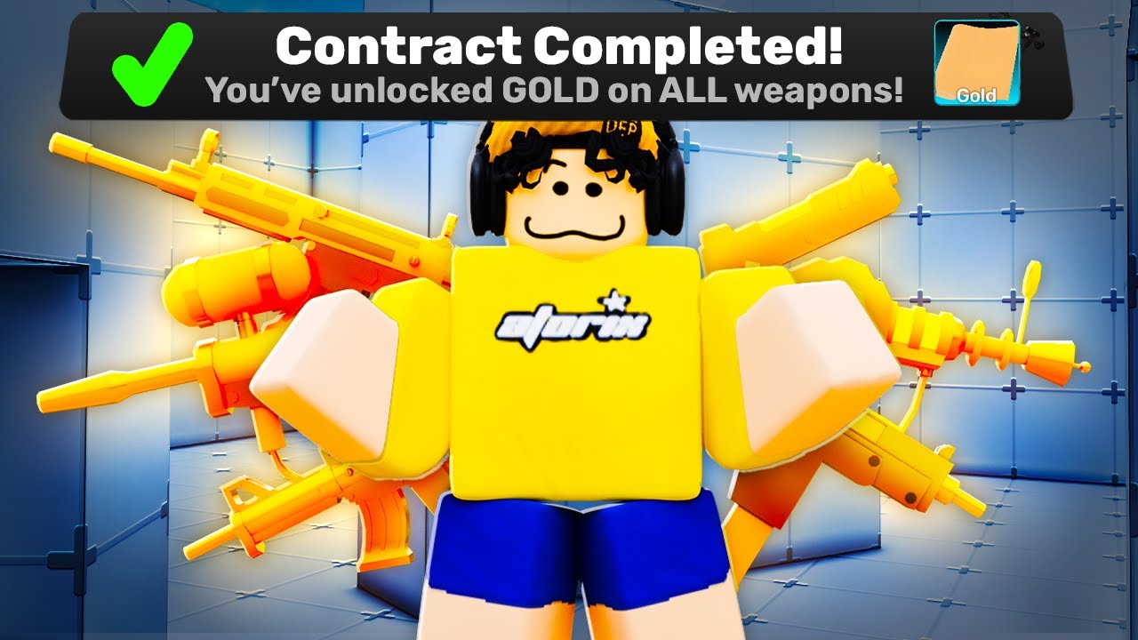 I Unlocked GOLD For EVERY WEAPON In Roblox Rivals..