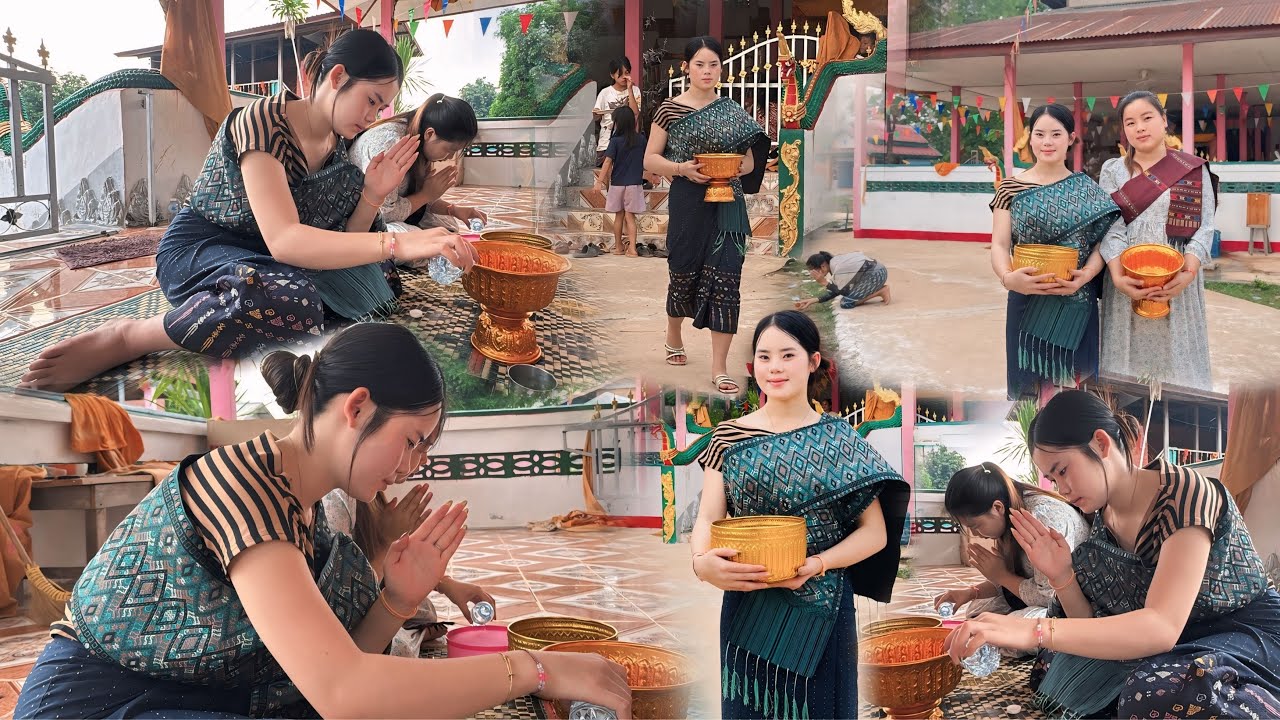#สาวม้ง เข้าวัดครั้งแรกเรียนรู้ประเพณีวัฒนธรรมคนลาว