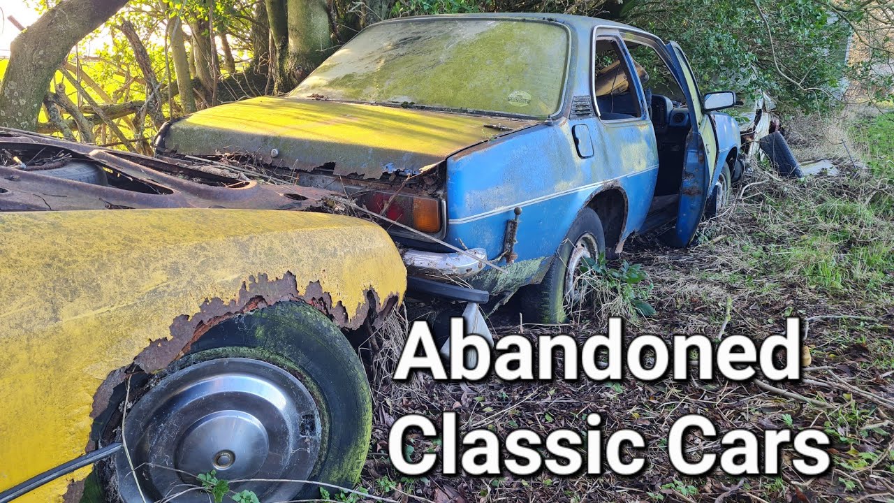 Abandoned Classic Cars Found At Old Petrol Station.