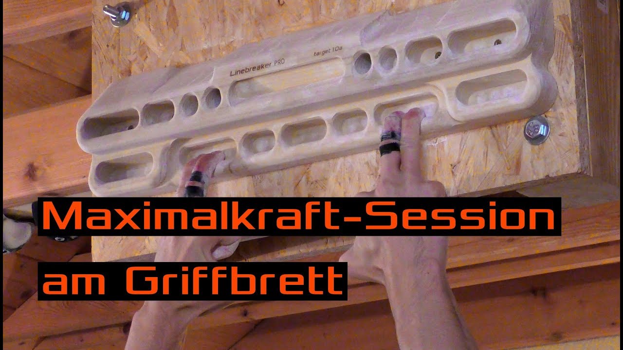 Eine typische Maximalkraft-Session am Trainingsboard