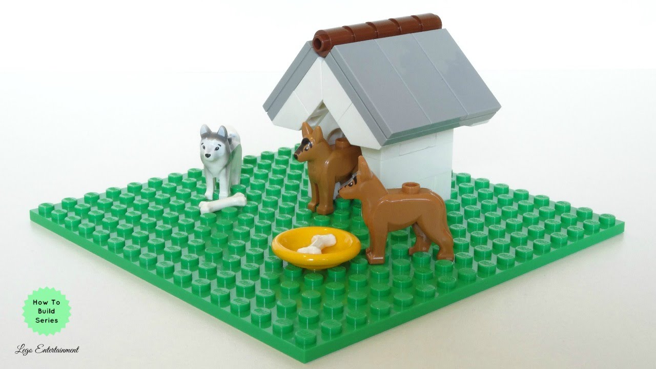 HOW TO BUILD A LEGO DOG HOUSE TUTORIAL