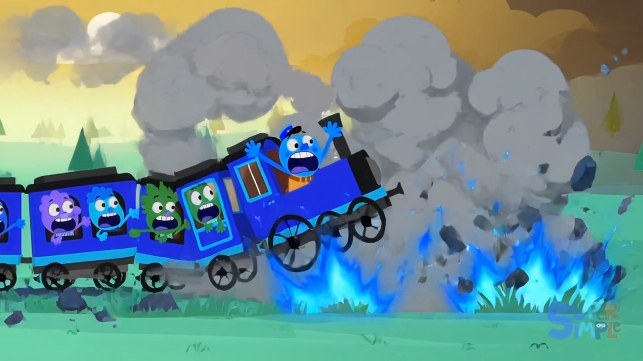 Super Simple Songs Little Train Fallen Meteor Accident | Sponsored By: Preview 2 Effects