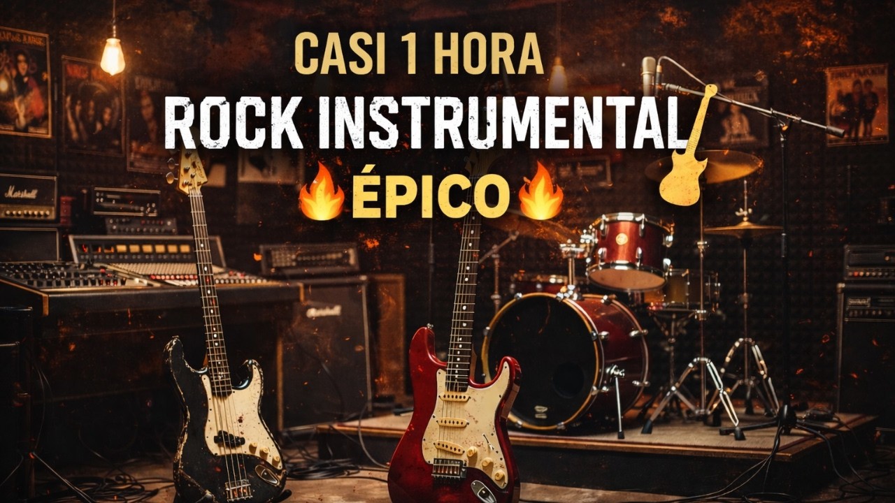 Sesión Rock Instrumental Años 90 Oscuro y Potente | Arpegios Profundos & Bajos Marcados