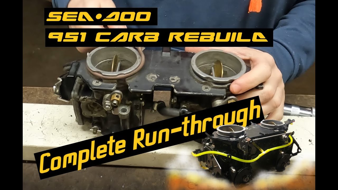 How to Rebuild Seadoo 951 Carbs | Complete Run-through | Mikuni SBN46i