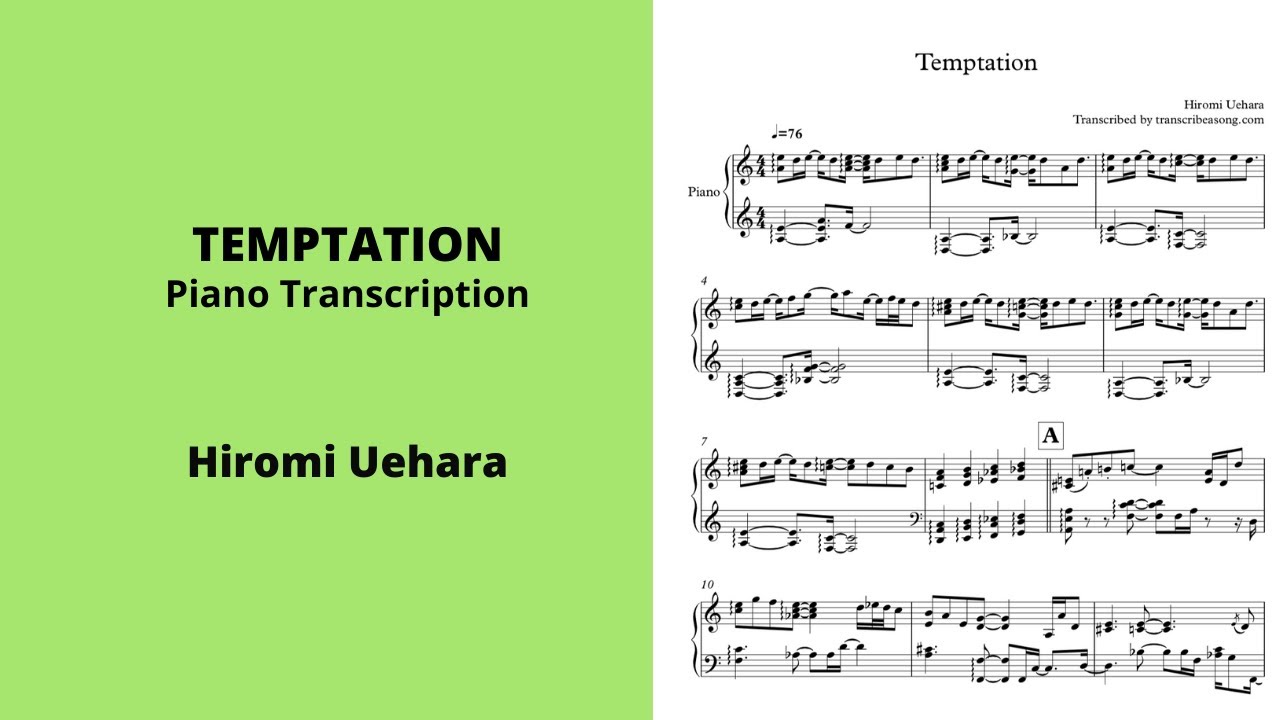Temptation &ndash; Hiromi Uehara (Piano Transcription)