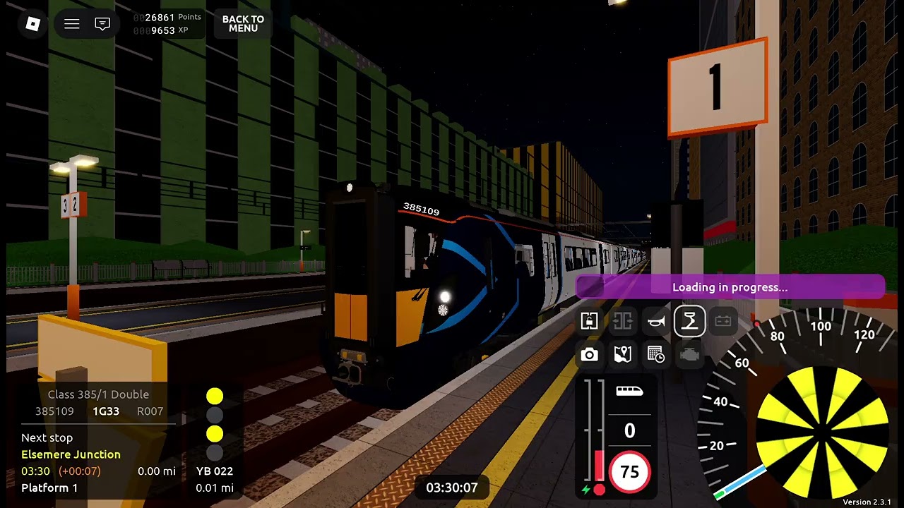 Roblox SCR V2.3.1 Stepford Connect Class 385/1 R007 Stepford Central → Hampton Hargate