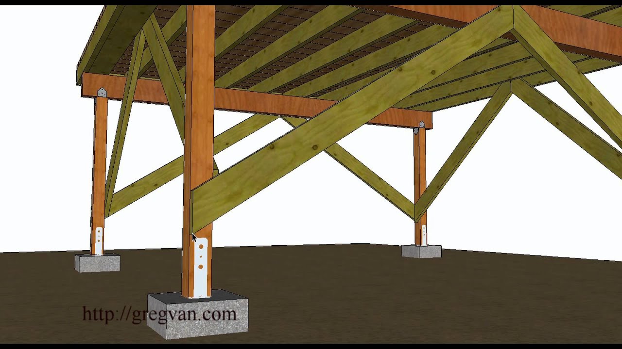 A Few Ways to Brace off Free Standing Wood Framed Deck
