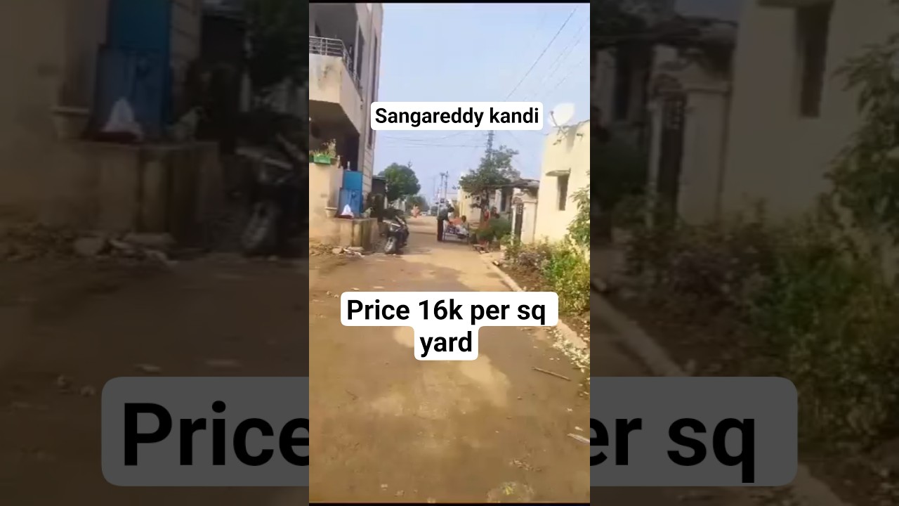 Open plot for sale 183 sq yard 2 side Road Area Sangareddy Kandi RTO office cont : 75690 21669