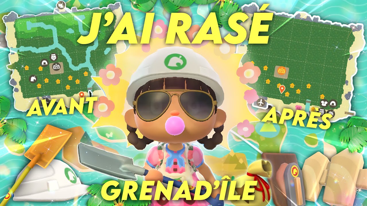 J’AI RASÉ GRENAD’ÎLE, NOUVEAUTÉS & REMOD’ÎLE dans ANIMAL CROSSING NEW HORIZONS ! 😱⚠️