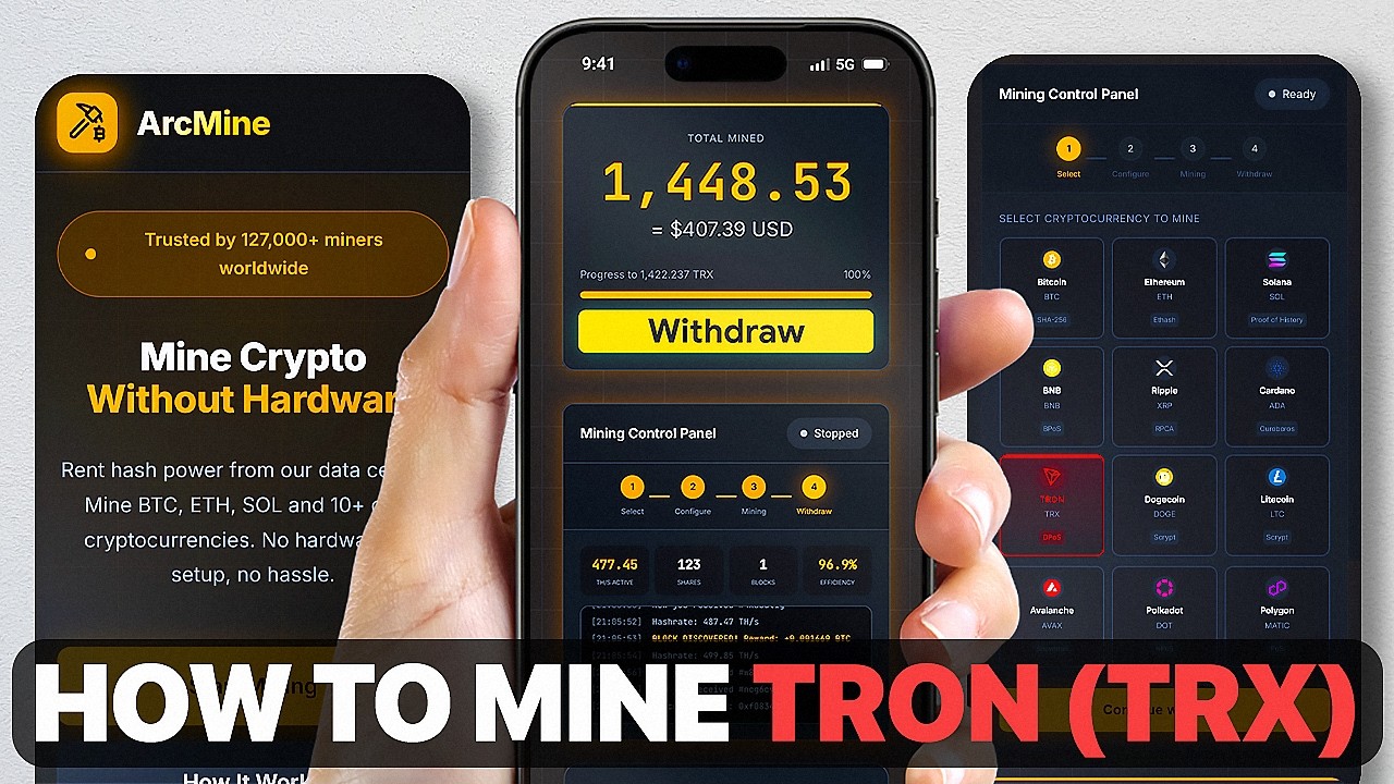 How to Mine Tron (TRX) on Phone: Hashrate & Infrastructure Fees