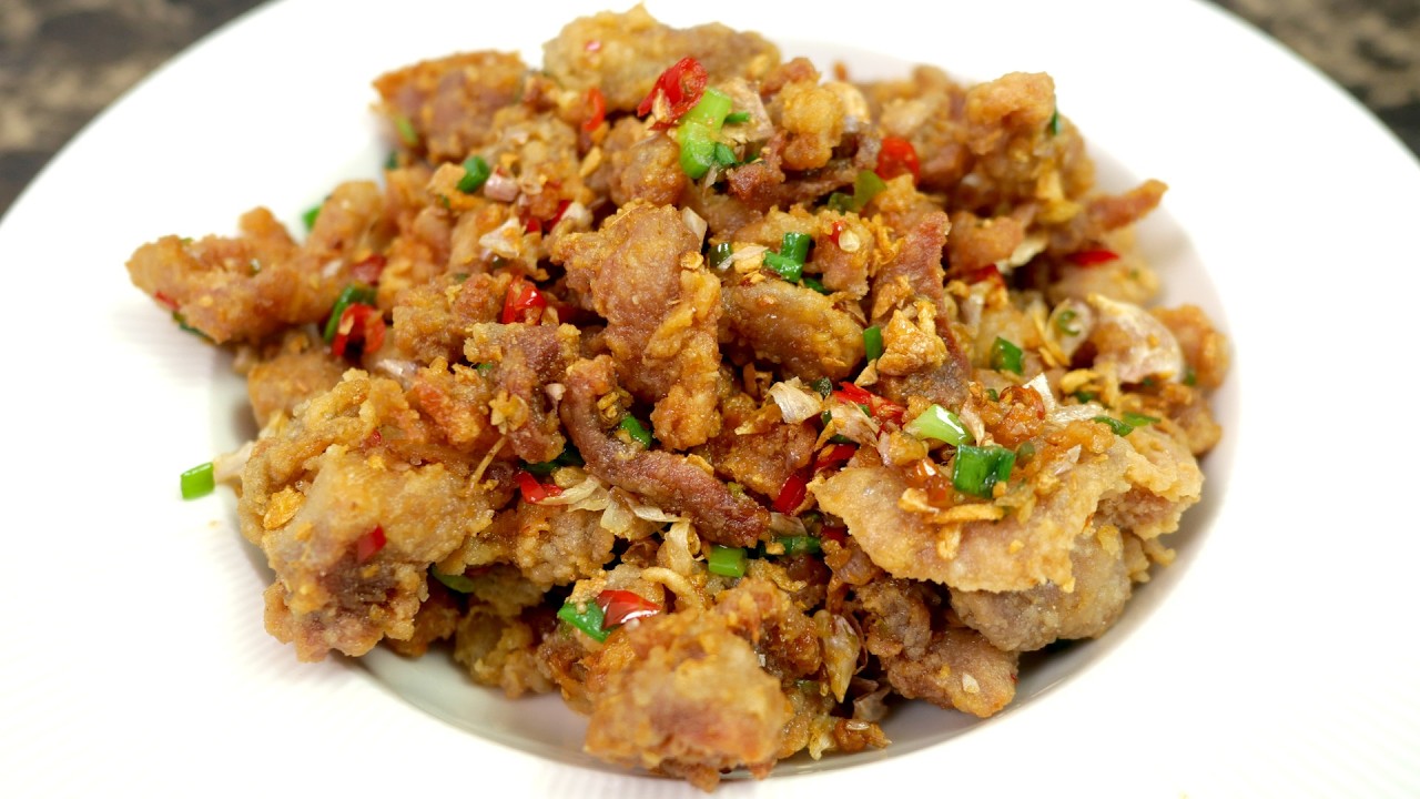 ไก่ทอดคั่วพริกเกลือเมนูอร่อยจะเป็นกับแกล้มหรือจะทานกับข้าวสวยก็อร่อย พร้อมบอกส่วนผสม| เสือหิวChannel