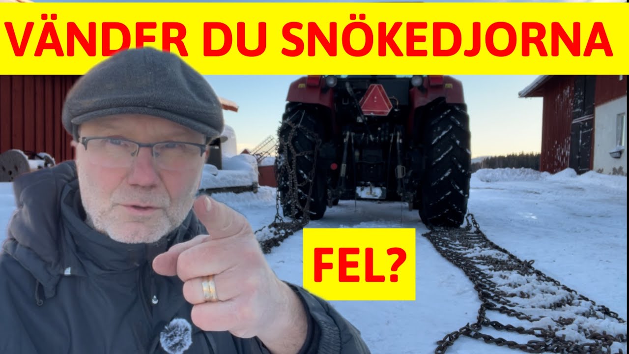 Monterar du också snökedjorna åt fel håll? Monterar snökedjorna efter nya tips & lärdomar
