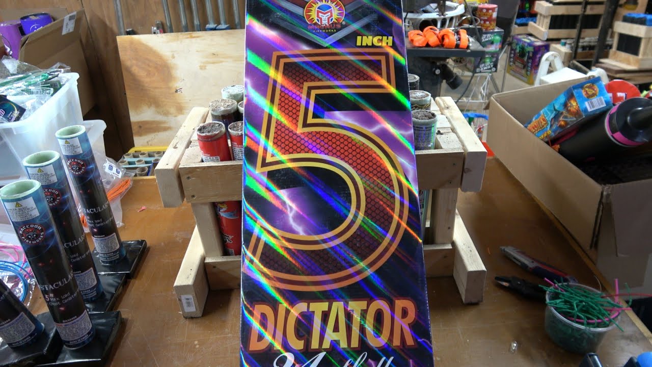Dictator cannister shells by Magnus Fireworks all 24 cans