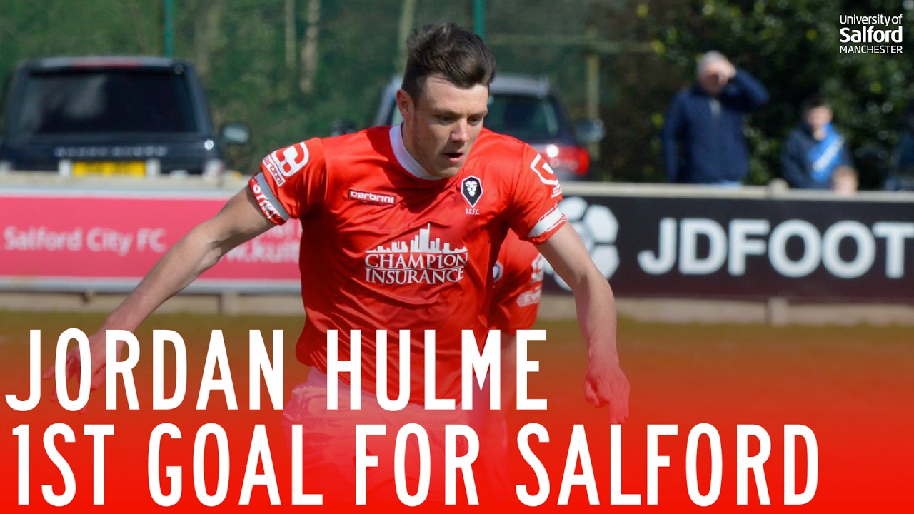 Jordan Hulme's first goal for Salford