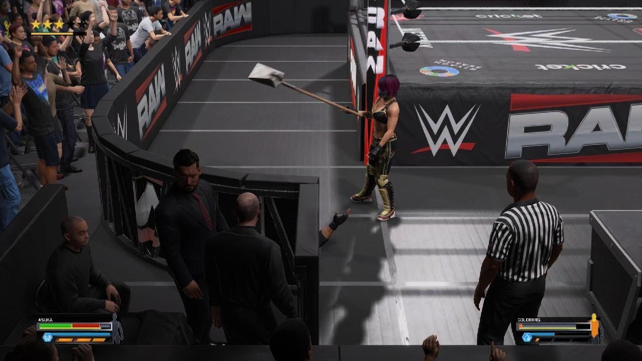 WWE 2K25 ASUKA VS GOLDBERG
