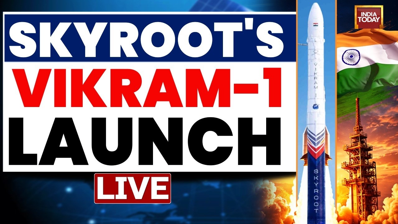 LIVE: Vikram-1 Test Flight-1 | Skyroot Launches India's st Private Orbital Rocket | Mission Aagaman