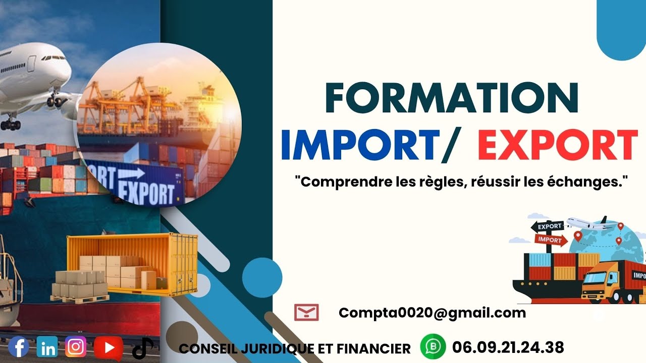 Formation import export : Presentiel et Enligne 06