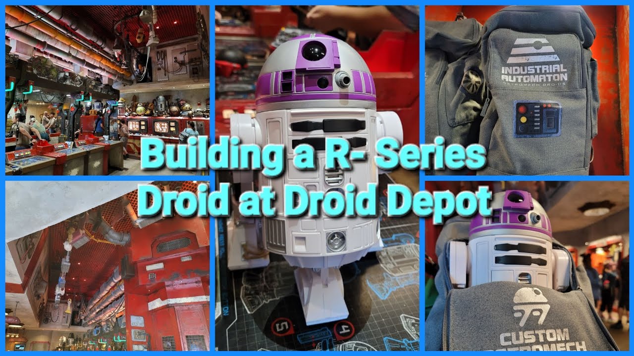 Building an R- Series Droid at Droid Depot! #droiddepot #disneyworld #galaxysedge #Droid