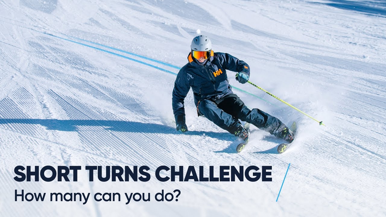 SHORT TURNS SKIING CHALLENGE | How many can you do?