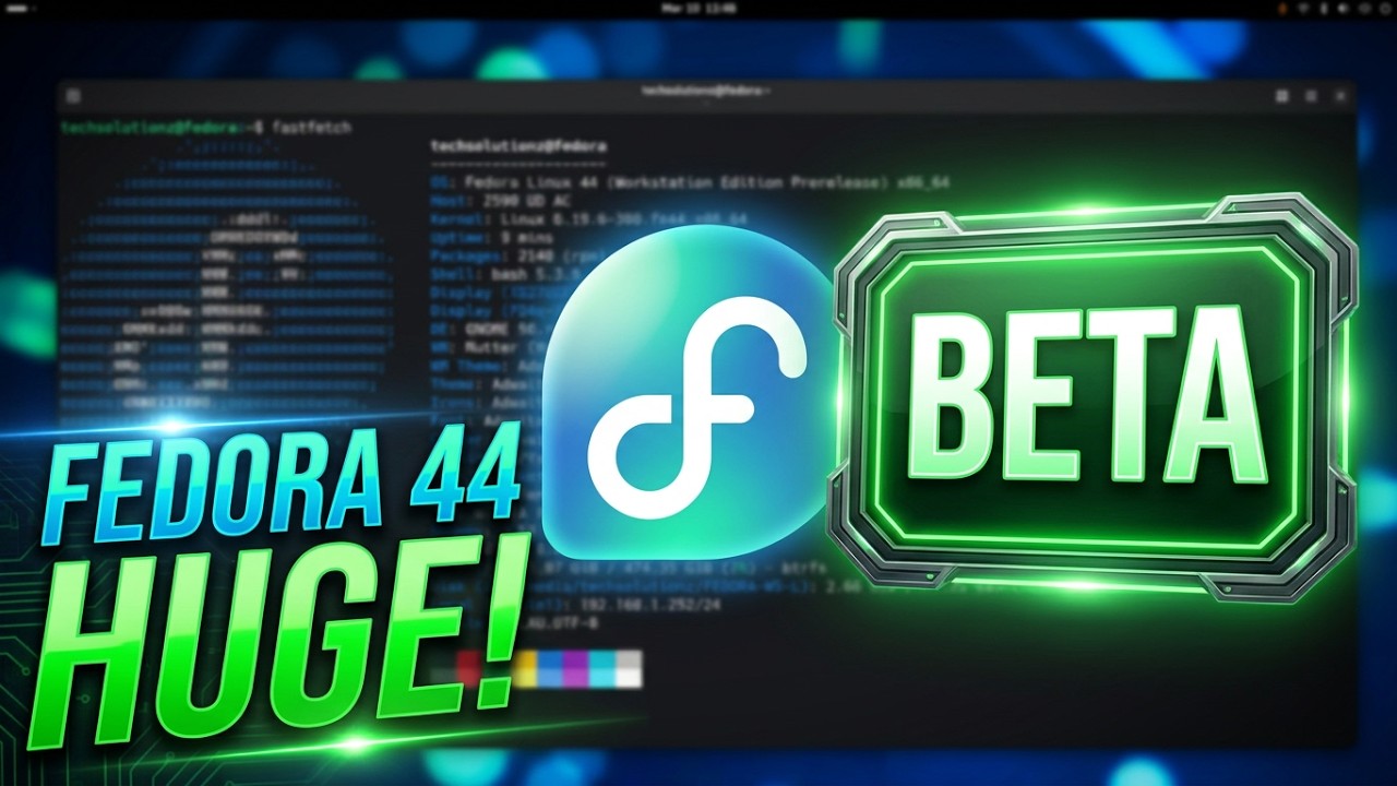 Основные моменты и новые обновления бета-версии Fedora 44: ядро ​​Linux 6.19, GNOME 50 и KDE Plas...