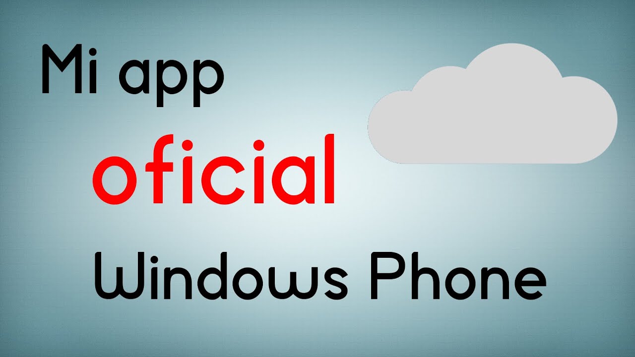 Mi app oficial para Windows Phone y Windows - WinPhone Cloud APP