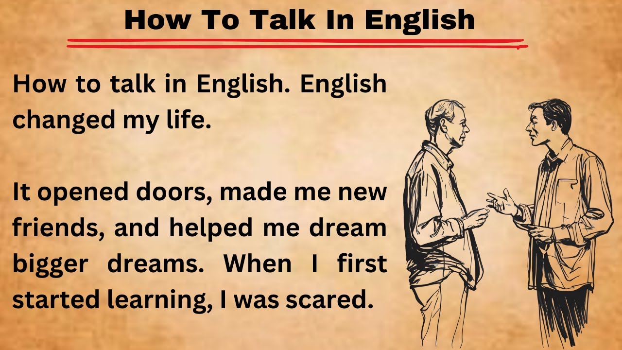 How To Talk In English || Graded Reader || Improve Your English Skills || Learn English || Level 1