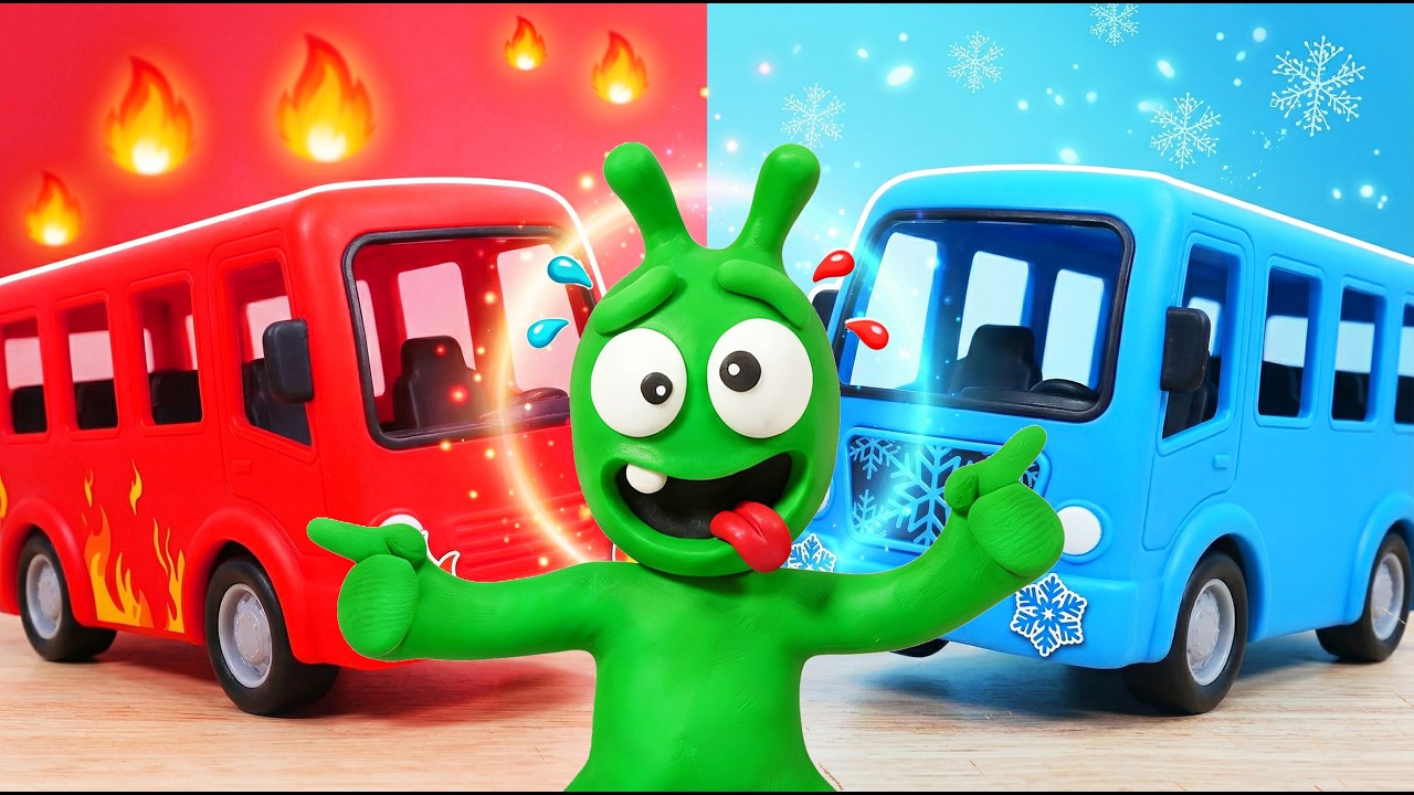 Pea Pea Tries Hot vs Cold Wheels on the Bus&hellip; Both Are a Disaster! 🔥❄️🚌