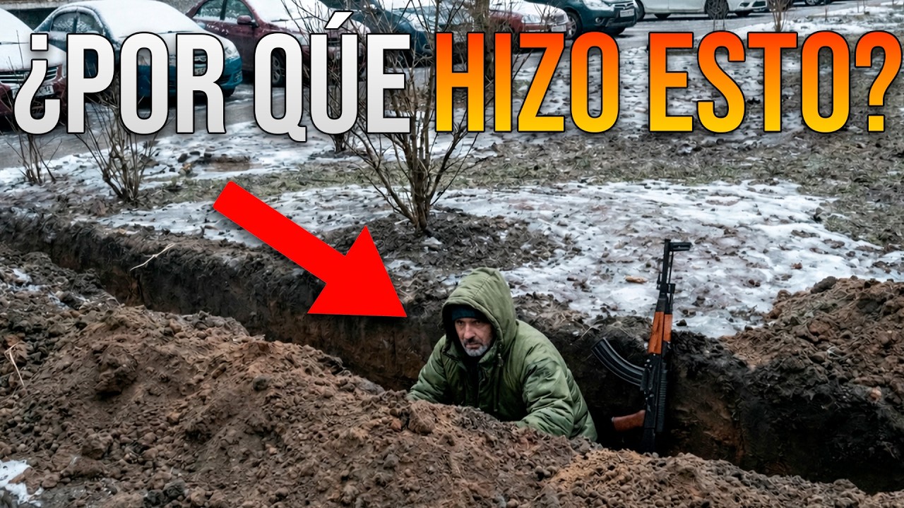 Veterano Z cava trinchera frente a su casa