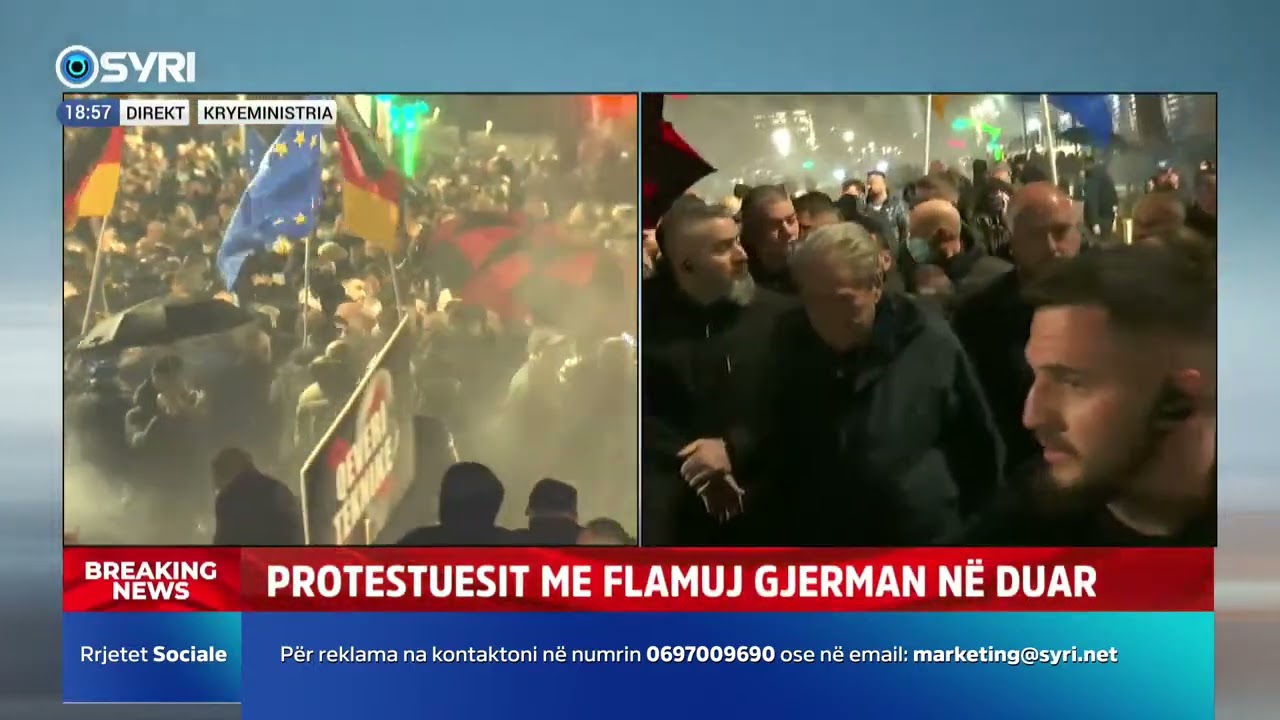 Protestuesit hedhin flakadan&euml;, policia e Ram&euml;s sulom Berish&euml;n me gaz lotsjell&euml;s e uj&euml;