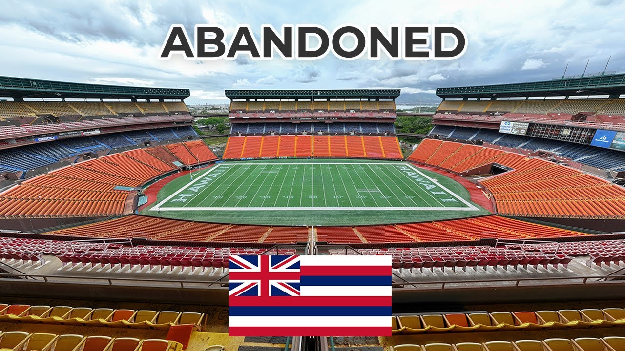 Exploring Hawaii’s abandoned Aloha Stadium by drone