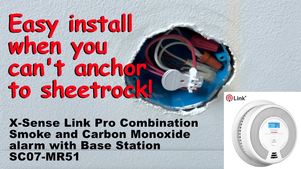 Replace old smoke detector- Install wi-fi smoke/carbon monoxide alarm with base- X-Sense SC07-MR51