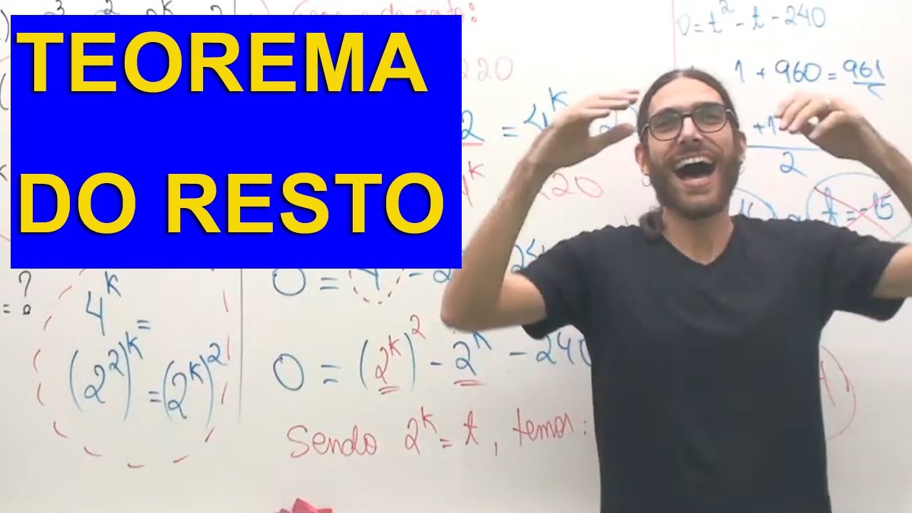 🔵 AULA COMPLETA de POLINÔMIOS:  TEOREMA DO RESTO