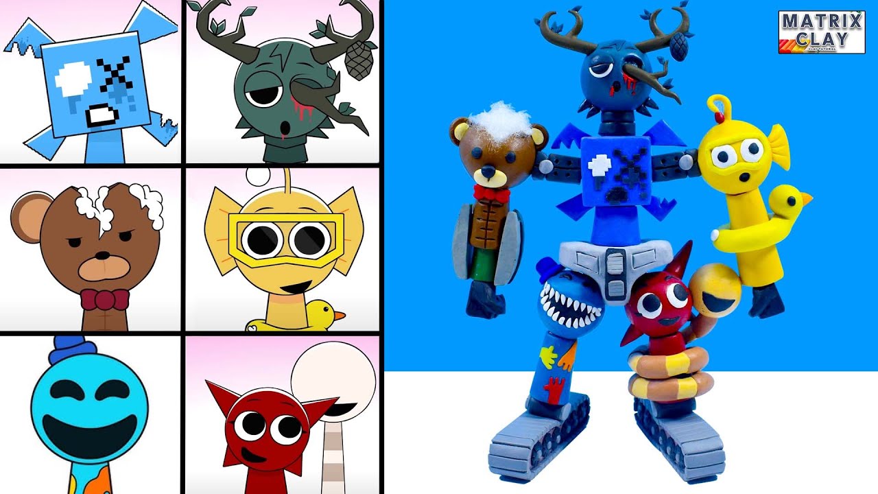 How To Make Transform Sprunki Retake OC Robot With Clay | Matrix Clay