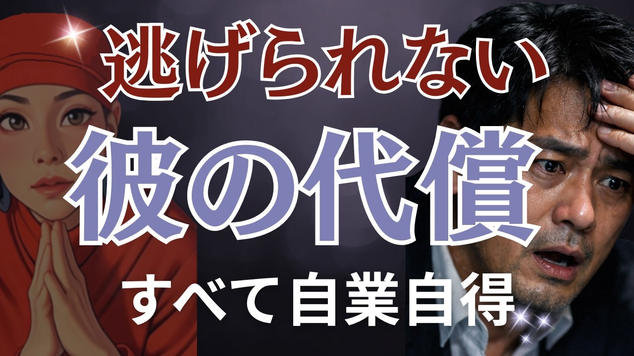 【逃れられぬ代償】身勝手な彼の末路。あなたを手放した彼に訪れる報い🔮辛口⚠️