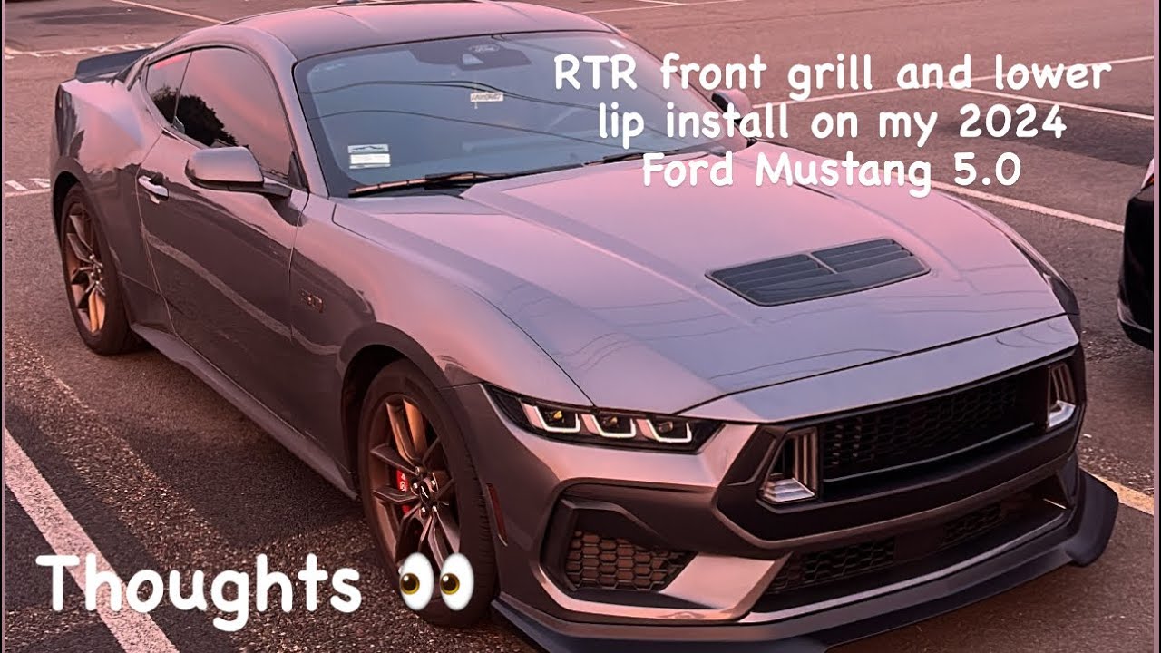 How to install a RTR grill on your 2024 mustang GT!!