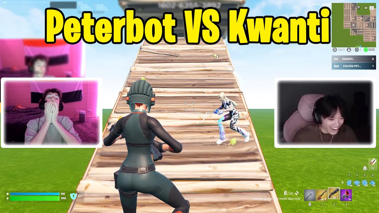 Peterbot VS Kwanti 1v1 Buildfights! #fortnite