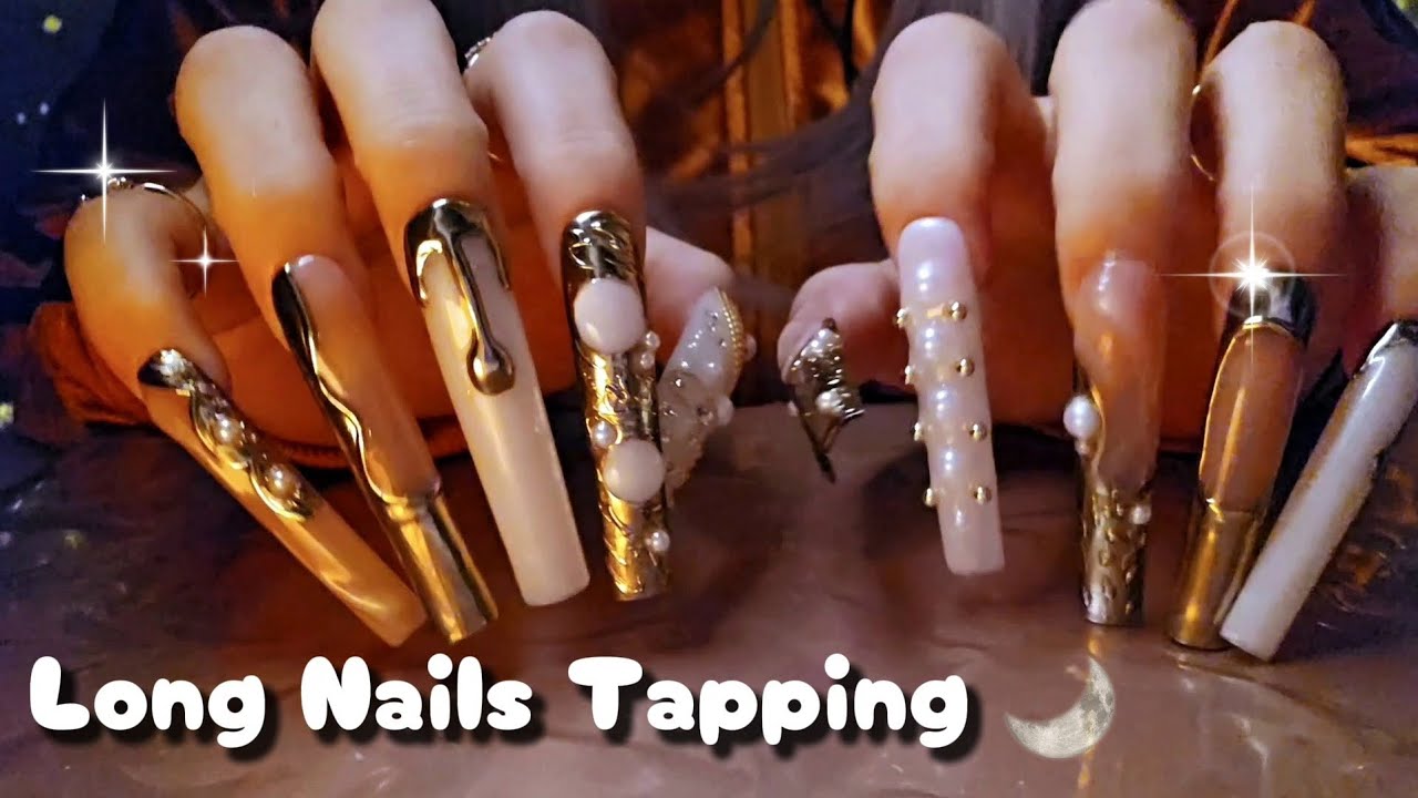 〖ASMR〗ノートPCとペコペコの保護シートをロングネイルタッピング💻┊︎Long Nails Tapping