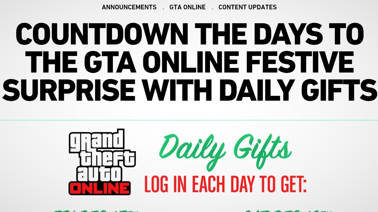 GTA Online Dec15th News! Festive Surprise & A Treasure Hunt! - News & Updates