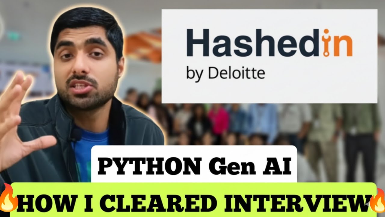 HashedIn Deloitte Interview Questions 😱 Python Gen AI Interview CLEARED 🔥