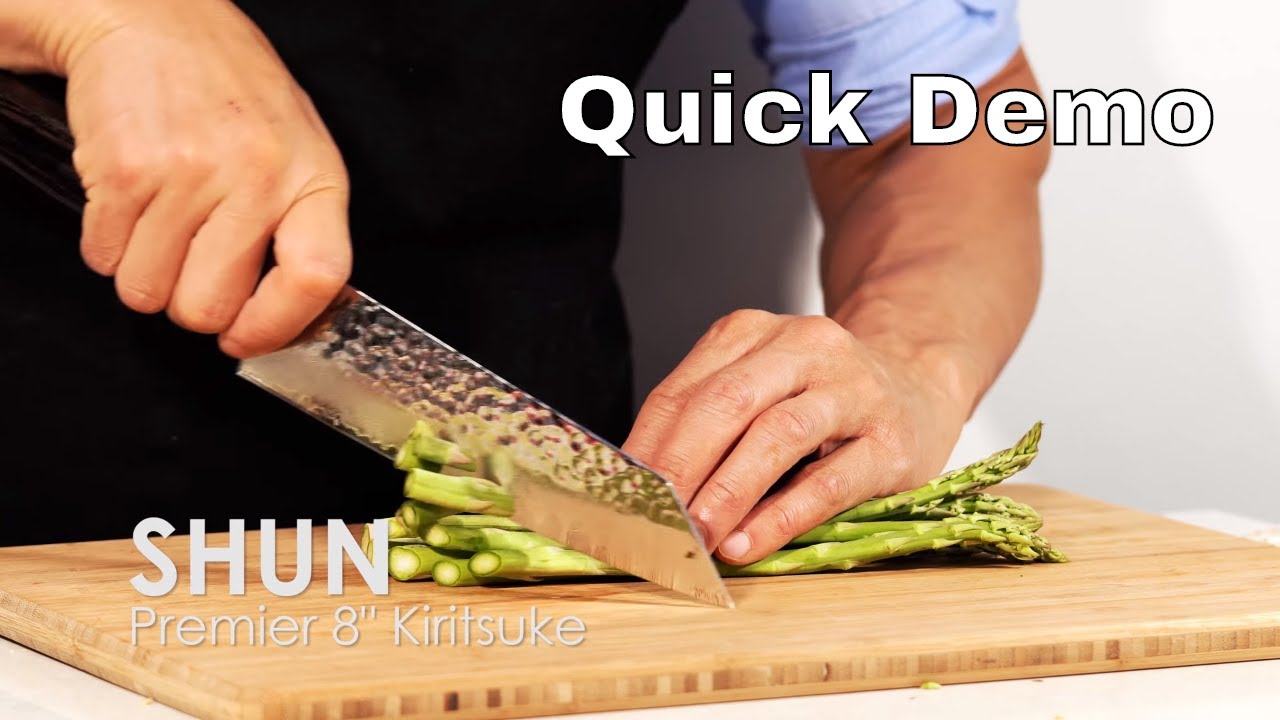 The Shun Premier 8 Inch Kiritsuke Knife - Quick Demo