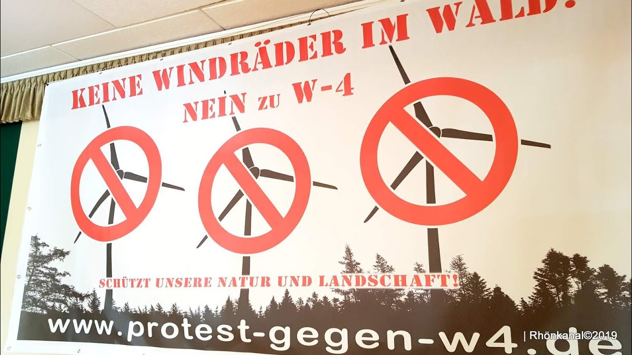 Windkraft - Nein Danke - Demonstration gegen Windpark Stadtlengsfeld