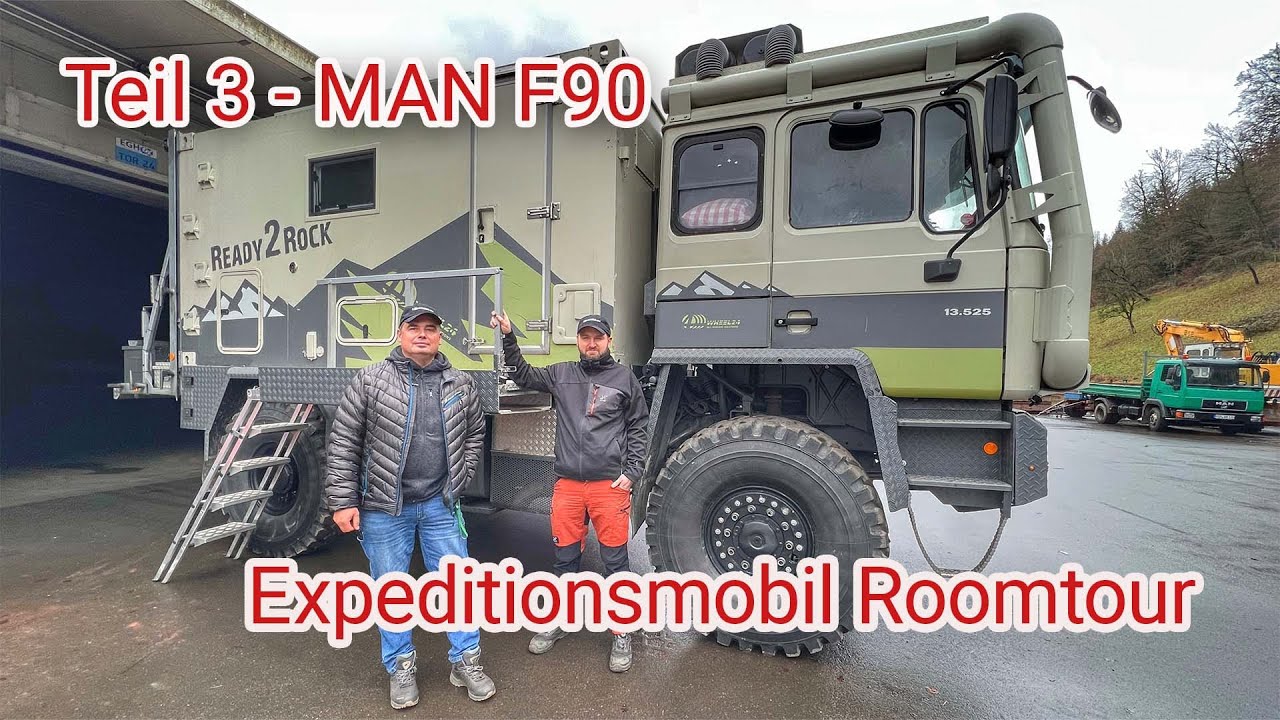 Expeditionsmobil Vorstellung - Roomtour - MAN F90 - Tobias Teichmann by 4wheel24 - Teil 3.