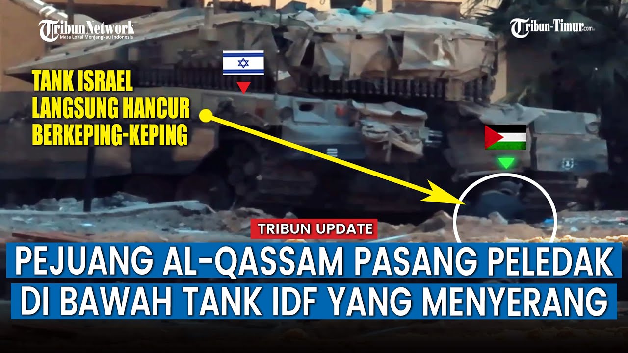 Pertempuran Jarak Dekat, Detik-detik Pejuang Hamas Pasang Bahan Peledak & Gempur Kendaraan IDF