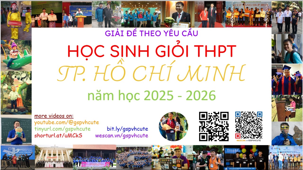 Giải đề thi học sinh giỏi lớp 12 TP. Hồ Chí Minh năm 2026
