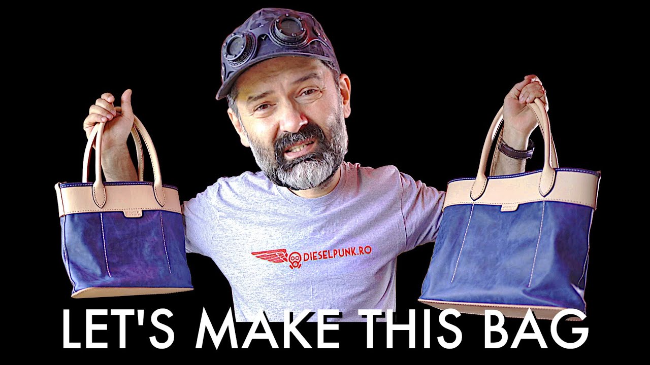 Leather Tote Bag DIY - Tutorial and Pattern Download