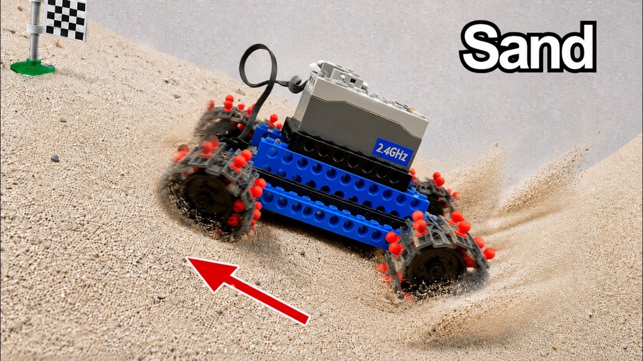 LEGO Cars Evolve for An Extreme Sand Road Challenge | JK Lego Technic