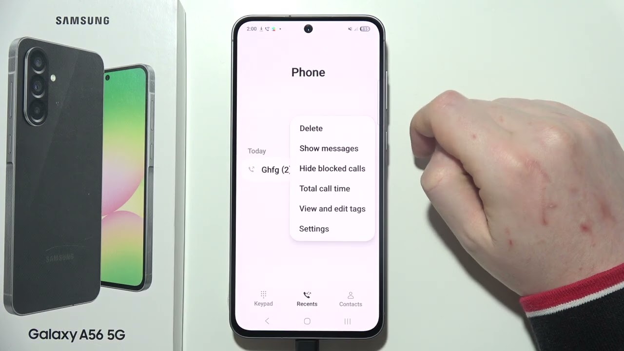 SAMSUNG Galaxy A56 5G: How to Hide Number for Outgoing Calls